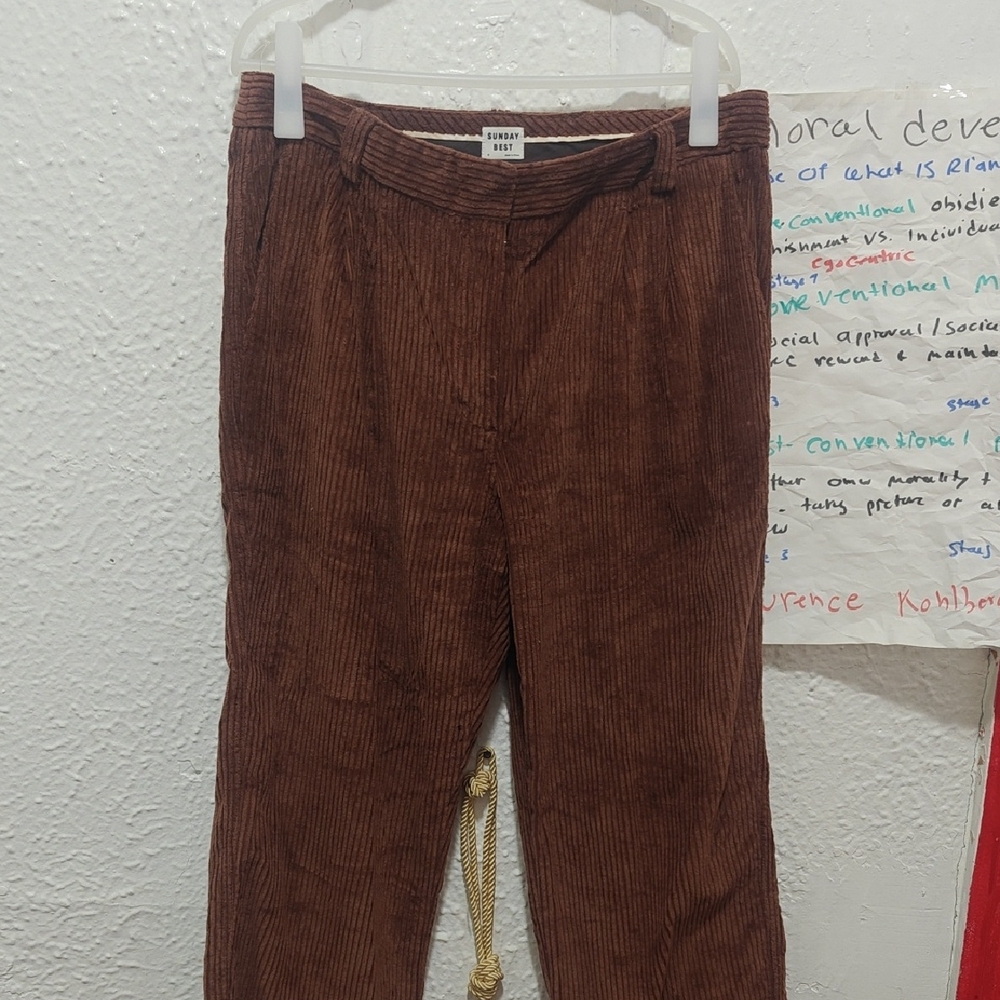 Sunday Best Rich Brown Corduroy Pants